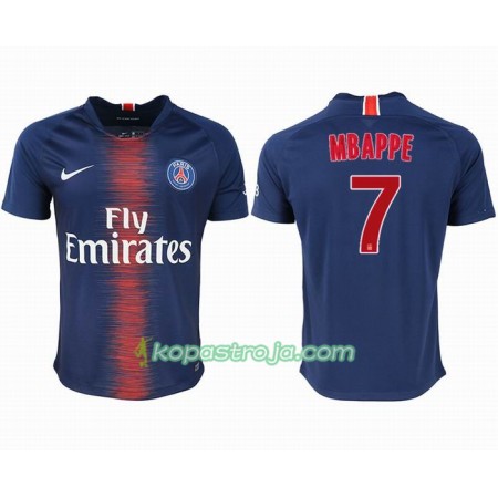 Billiga Fotbollströjor Paris Saint-Germain MBAPPE 7 Hemma tröja 2018/19 Kortärmad